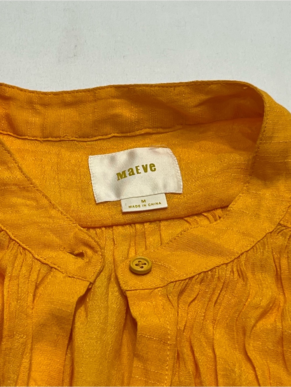 Anthropologie Maeve Bryan Batwing Gauze Blouse Sz Med Oversized Lightweight - Picture 4 of 7